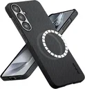 PITAKA MagEZ 6 Samsung Galaxy S25 Hoesje Magnetic Back Cover Dun Zwart