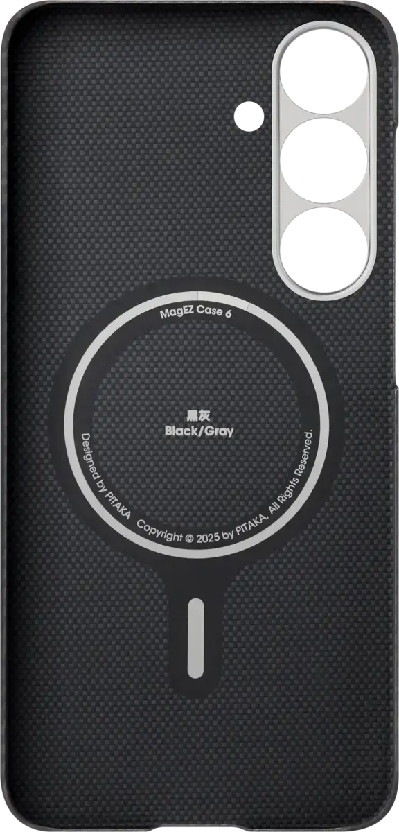 PITAKA MagEZ 6 Samsung Galaxy S25 Plus Hoesje Magnetic Back Cover Dun Zwart afbeelding 12