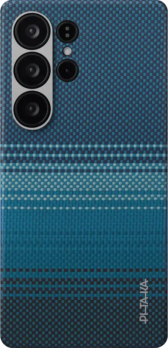 PITAKA MagEZ 6 Samsung Galaxy S25 Ultra Hoesje Magnetic Back Cover Dun Blauw afbeelding 2