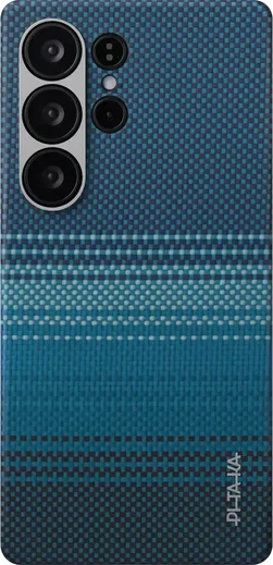 PITAKA MagEZ 6 Samsung Galaxy S25 Ultra Hoesje Magnetic Back Cover Dun Blauw afbeelding 2