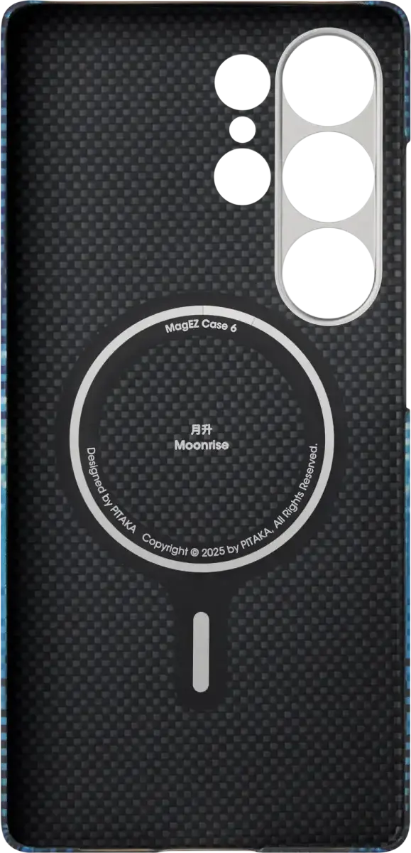 PITAKA MagEZ 6 Samsung Galaxy S25 Ultra Hoesje Magnetic Back Cover Dun Blauw afbeelding 13