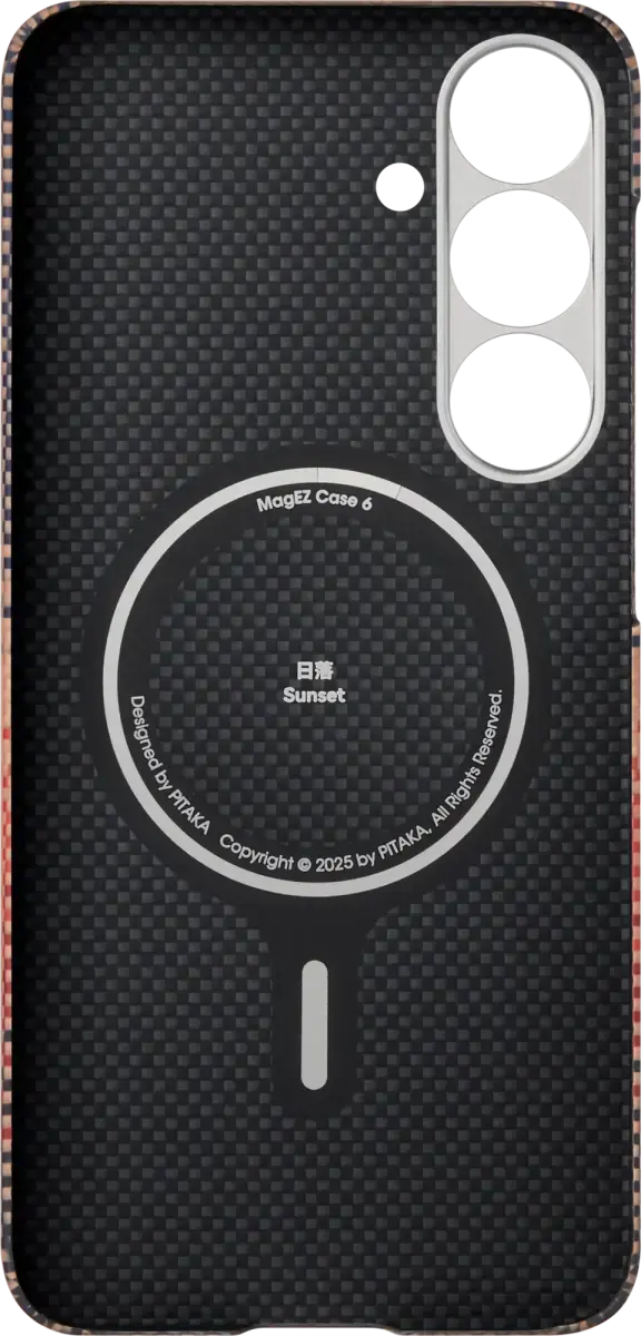 PITAKA MagEZ 6 Samsung Galaxy S25 Hoesje Magnetic Back Cover Dun Sunset afbeelding 12
