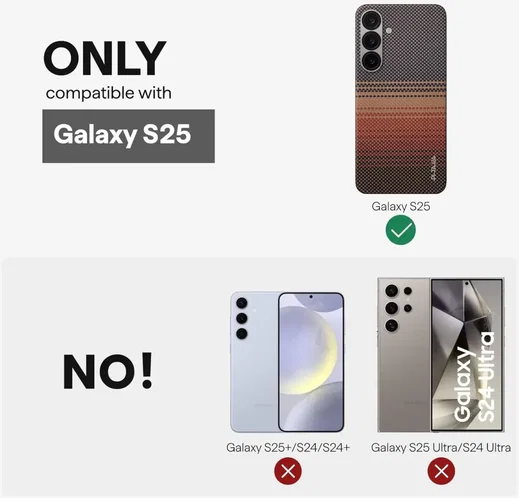 PITAKA MagEZ 6 Samsung Galaxy S25 Hoesje Magnetic Back Cover Dun Sunset afbeelding 10
