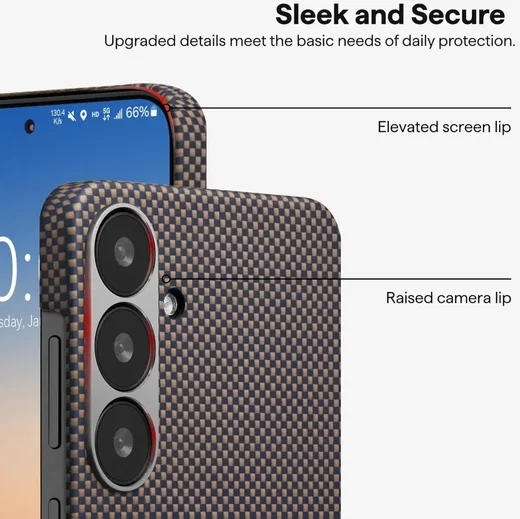 PITAKA MagEZ 6 Samsung Galaxy S25 Hoesje Magnetic Back Cover Dun Sunset afbeelding 8
