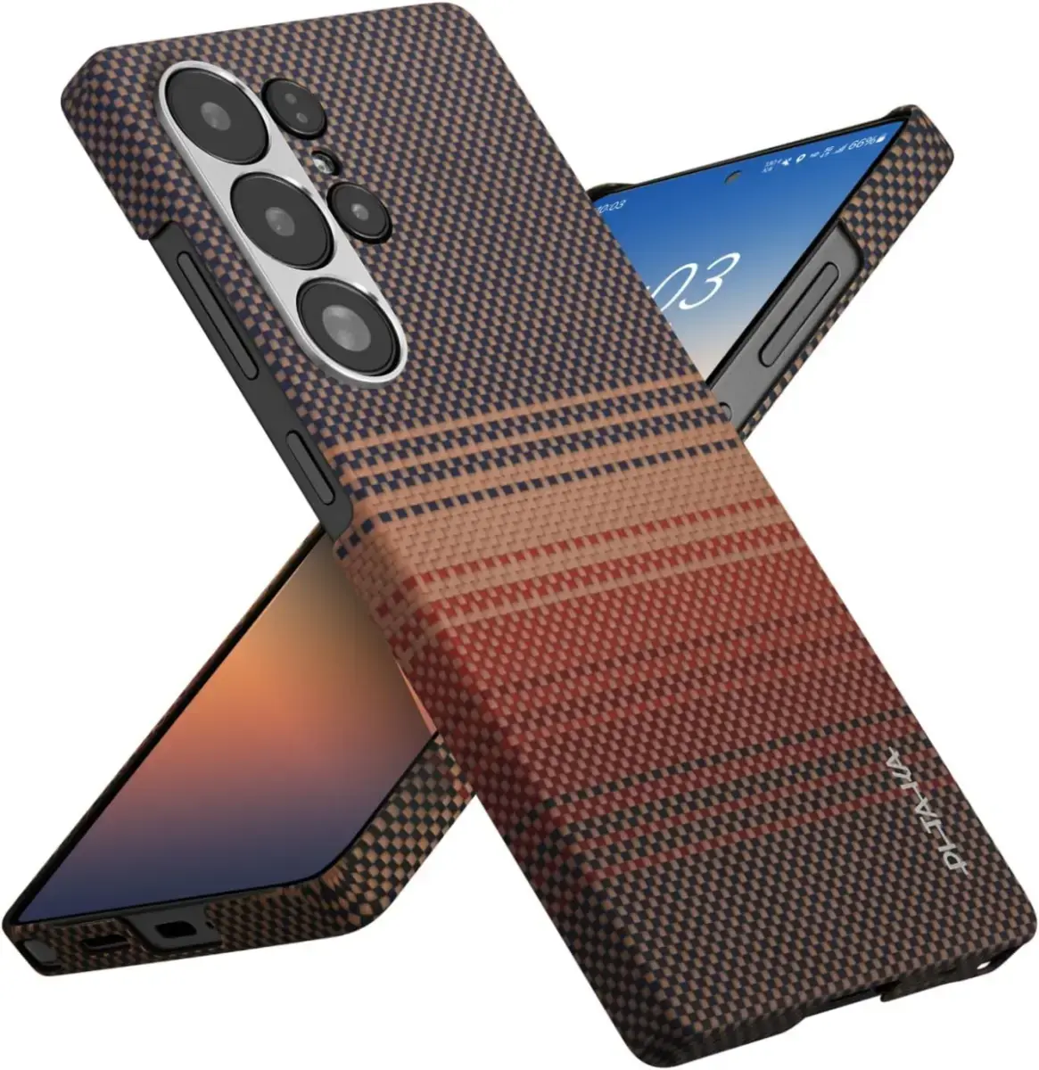 PITAKA MagEZ 6 Samsung Galaxy S25 Ultra Hoesje Magnetic Back Cover Dun Sunset afbeelding 1
