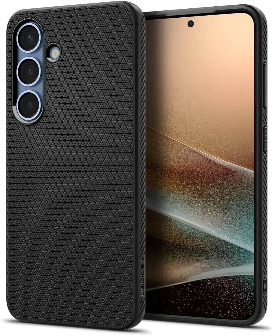 Spigen Liquid Air Samsung Galaxy S25 Hoesje Back Cover Matte Zwart afbeelding 10
