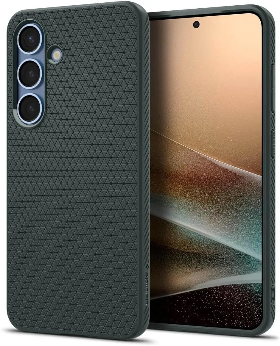 Spigen Liquid Air Samsung Galaxy S25 Hoesje Back Cover Groen afbeelding 1