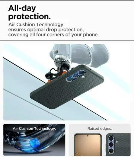 Spigen Liquid Air Samsung Galaxy S25 Hoesje Back Cover Groen afbeelding 3