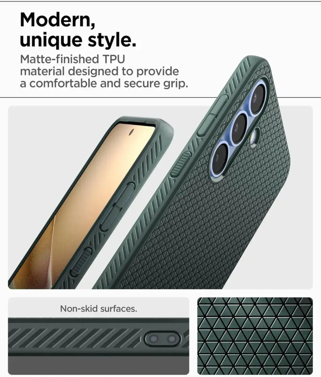 Spigen Liquid Air Samsung Galaxy S25 Hoesje Back Cover Groen afbeelding 4