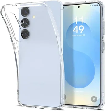 Spigen Liquid Crystal Samsung Galaxy S25 Hoesje Back Cover Transparant