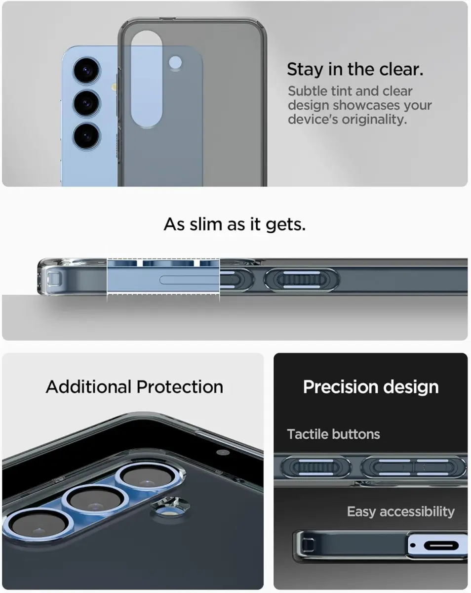 Spigen Liquid Crystal Samsung Galaxy S25 Hoesje Back Cover Space Crystal afbeelding 5