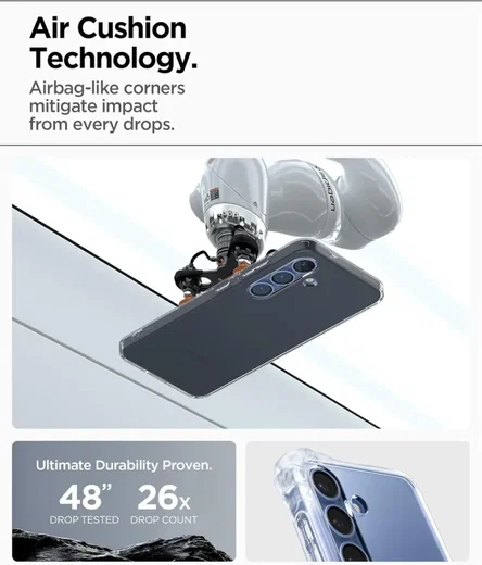 Spigen Liquid Crystal Samsung Galaxy S25 Hoesje Back Cover Space Crystal afbeelding 6