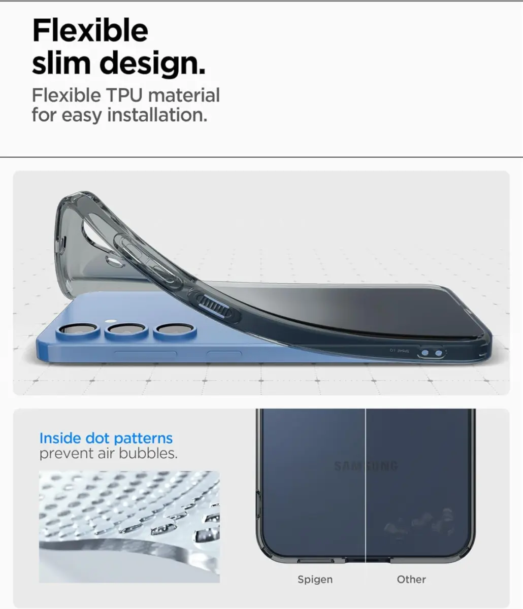 Spigen Liquid Crystal Samsung Galaxy S25 Hoesje Back Cover Space Crystal afbeelding 7