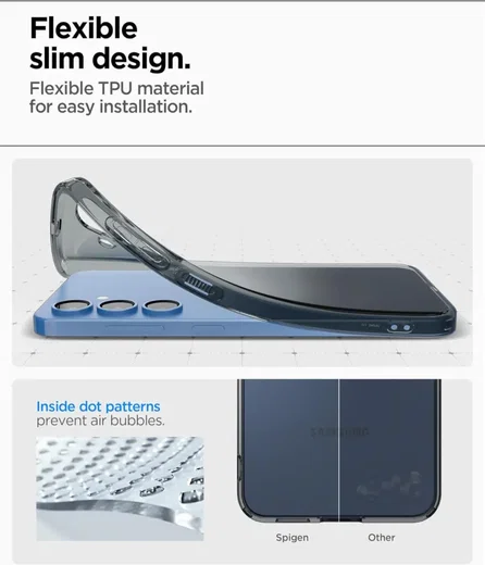 Spigen Liquid Crystal Samsung Galaxy S25 Hoesje Back Cover Space Crystal afbeelding 7