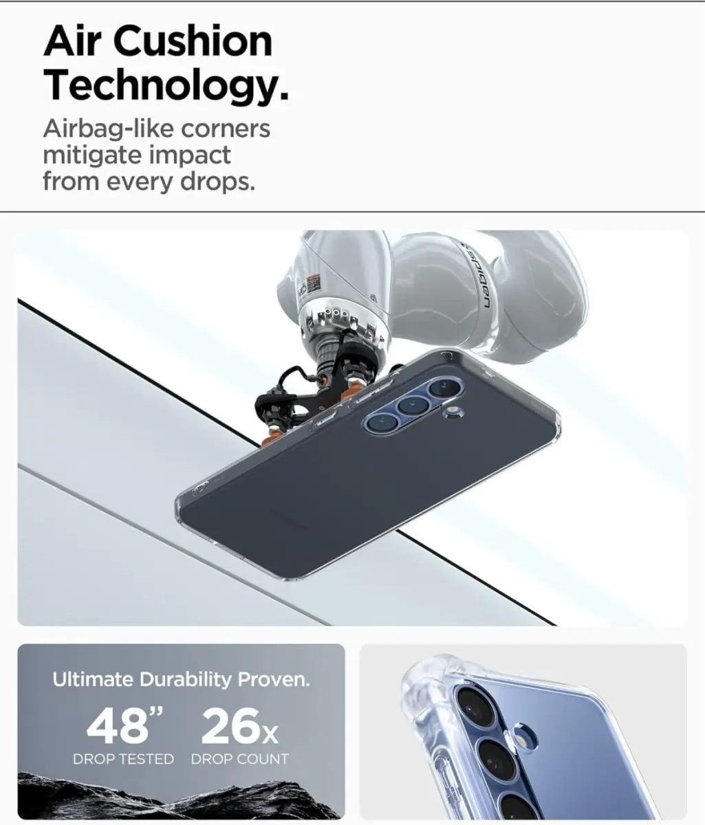 Spigen Liquid Crystal Samsung Galaxy S25 Plus Hoesje Back Cover Space Crystal afbeelding 4