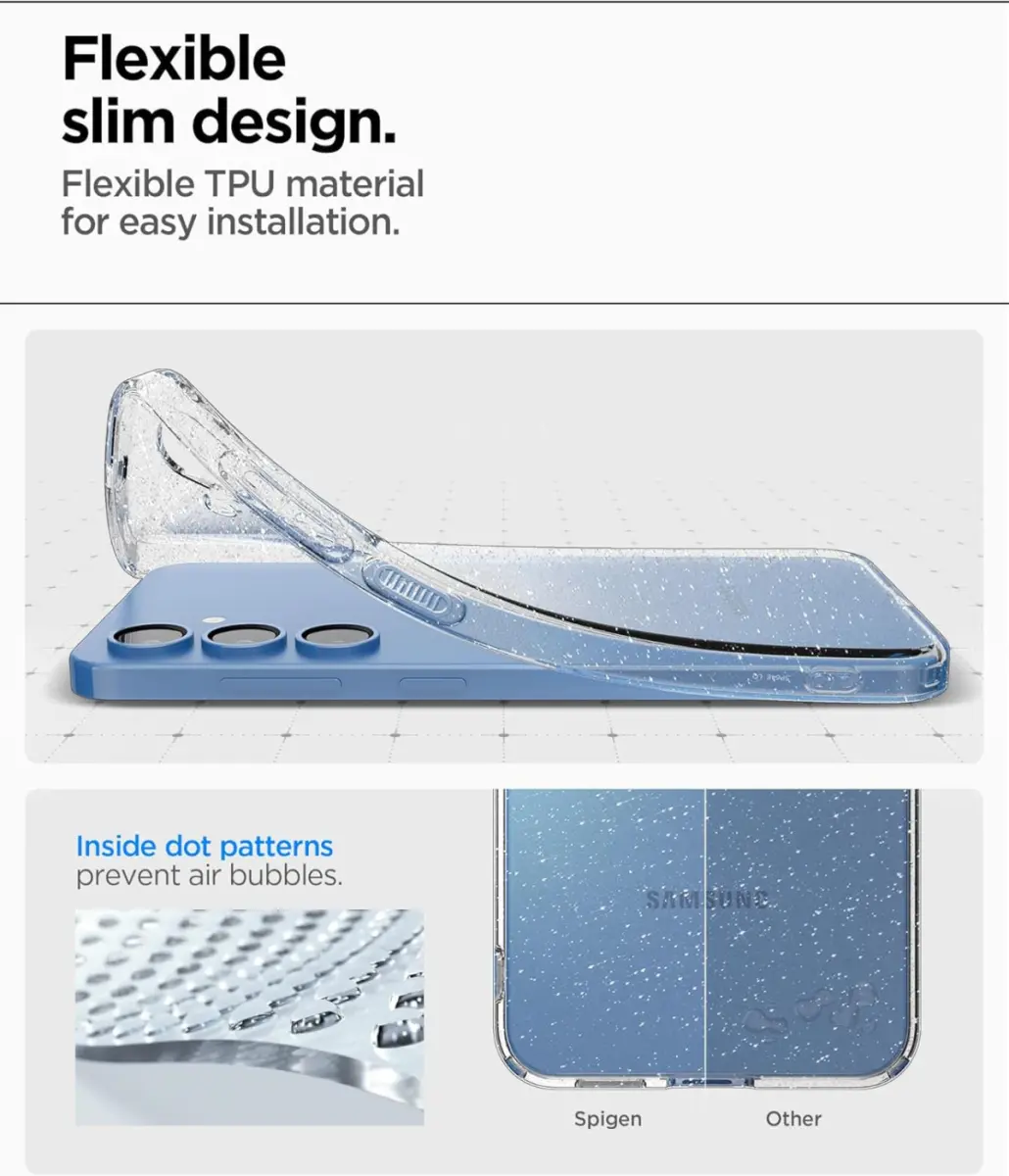 Spigen Liquid Crystal Samsung Galaxy S25 Plus Hoesje Back Cover Glitter afbeelding 7