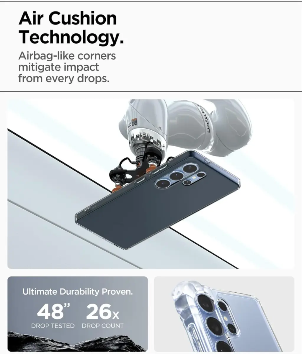 Spigen Liquid Crystal Samsung Galaxy S25 Ultra Hoesje Back Cover Space Crystal afbeelding 3