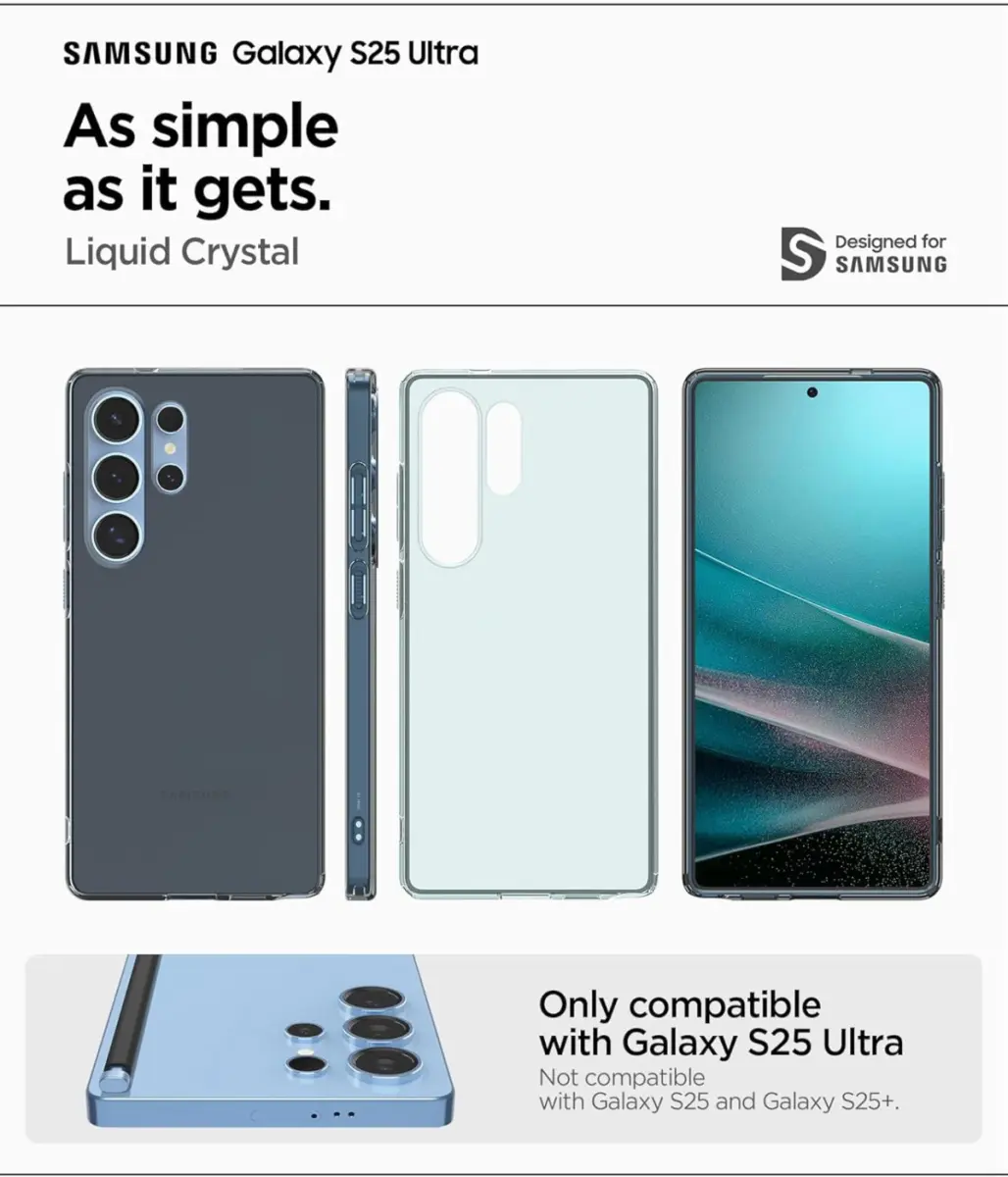 Spigen Liquid Crystal Samsung Galaxy S25 Ultra Hoesje Back Cover Space Crystal afbeelding 5