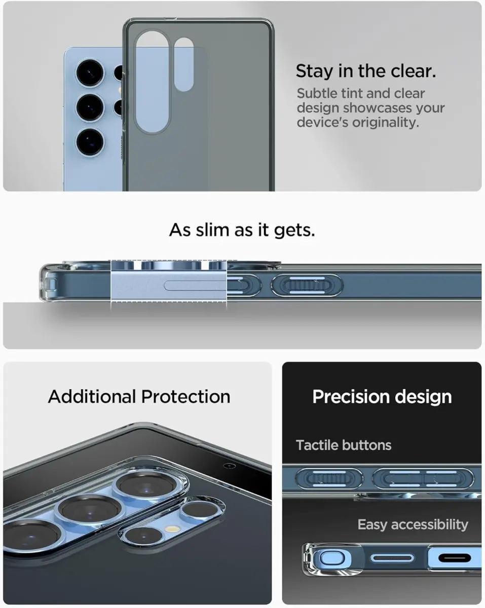 Spigen Liquid Crystal Samsung Galaxy S25 Ultra Hoesje Back Cover Space Crystal afbeelding 6