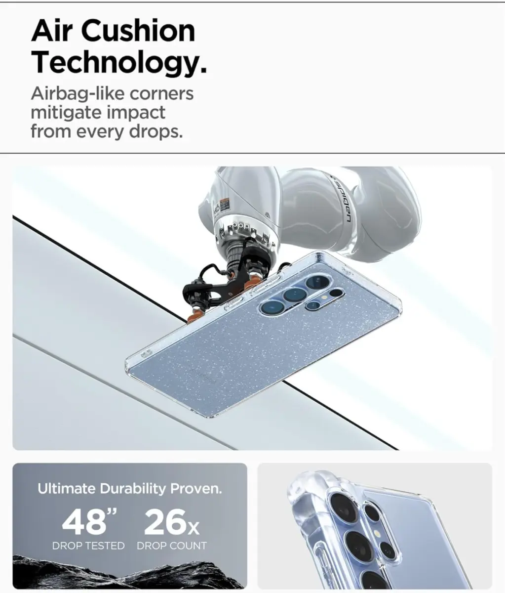 Spigen Liquid Crystal Samsung Galaxy S25 Ultra Hoesje Back Cover Glitter afbeelding 3