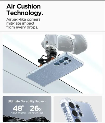 Spigen Liquid Crystal Samsung Galaxy S25 Ultra Hoesje Back Cover Glitter afbeelding 3