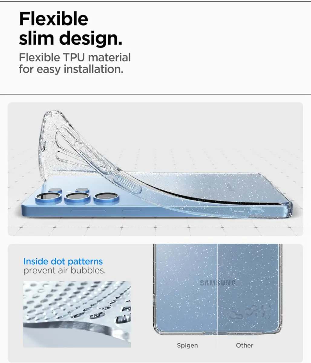 Spigen Liquid Crystal Samsung Galaxy S25 Ultra Hoesje Back Cover Glitter afbeelding 4