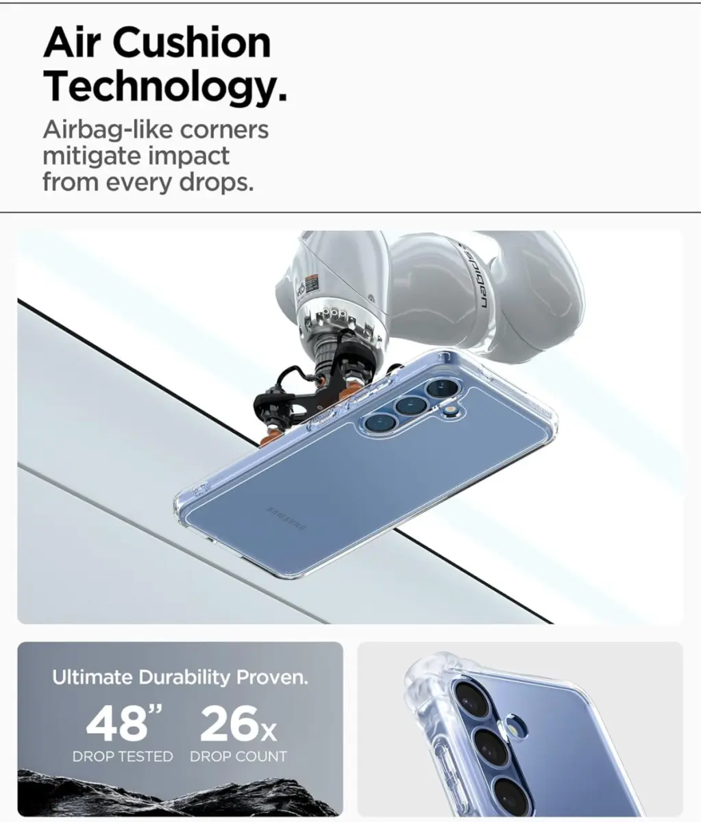 Spigen Ultra Hybrid Samsung Galaxy S25 Hoesje Back Cover Transparant afbeelding 4