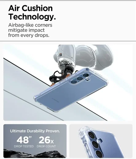 Spigen Ultra Hybrid Samsung Galaxy S25 Plus Hoesje Back Cover Transparant afbeelding 4