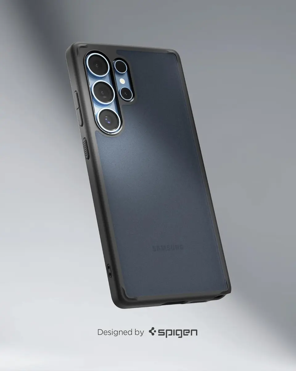 Spigen Crystal Hybrid Samsung Galaxy S25 Ultra Hoesje Back Cover Frost Zwart afbeelding 6