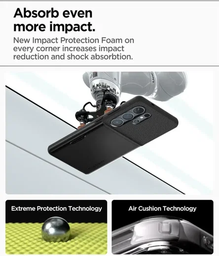 Spigen Slim Armor CS Samsung Galaxy S25 Ultra Hoesje Back Cover Zwart afbeelding 3