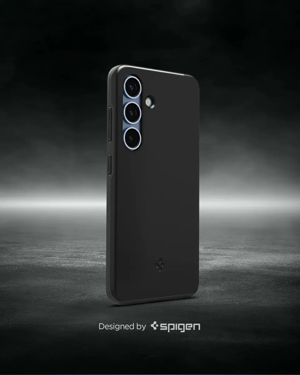 Spigen Thin Fit MagFit Samsung Galaxy S25 Hoesje Dun Back Cover Zwart afbeelding 2