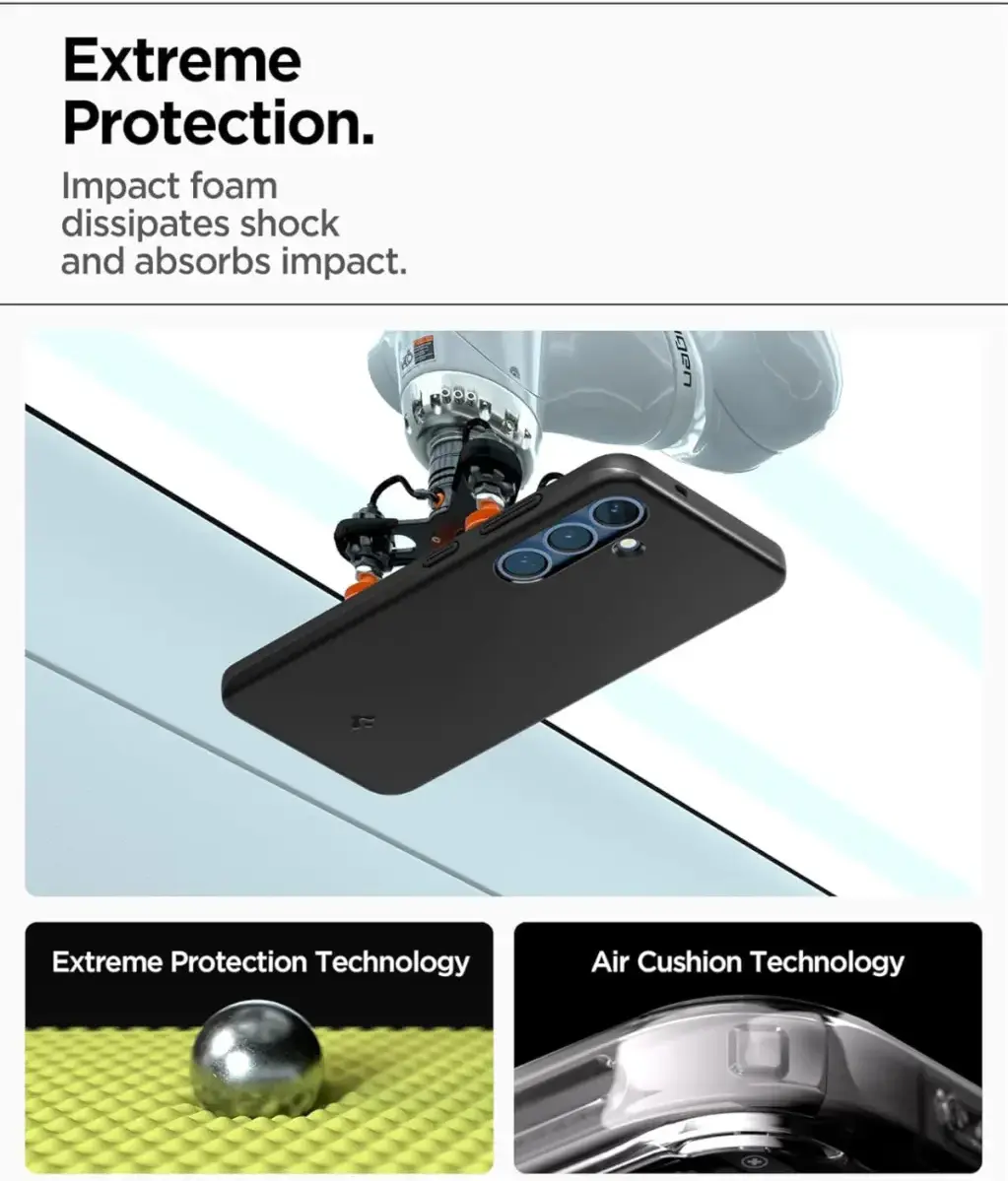 Spigen Thin Fit MagFit Samsung Galaxy S25 Hoesje Dun Back Cover Zwart afbeelding 4