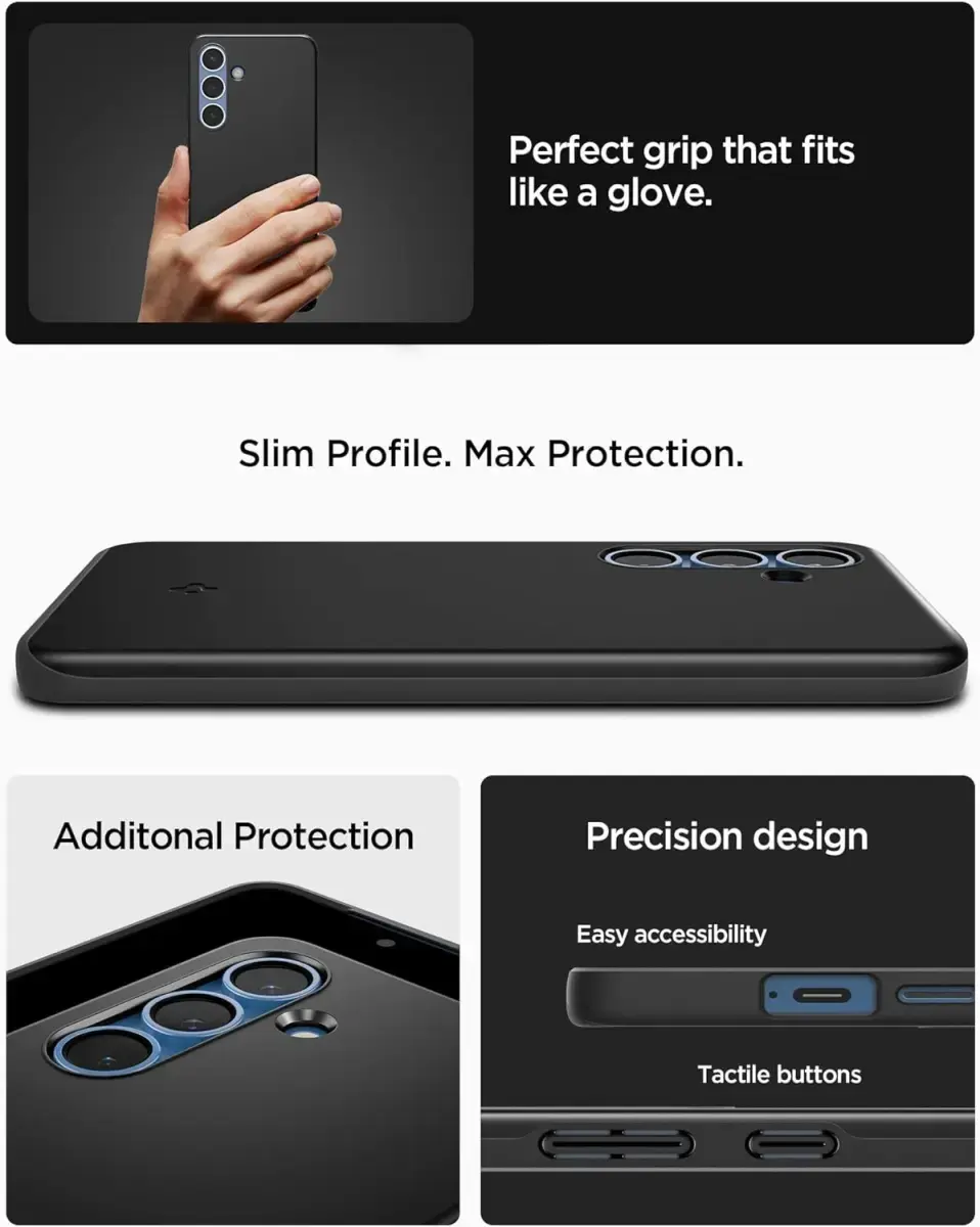 Spigen Thin Fit MagFit Samsung Galaxy S25 Hoesje Dun Back Cover Zwart afbeelding 5