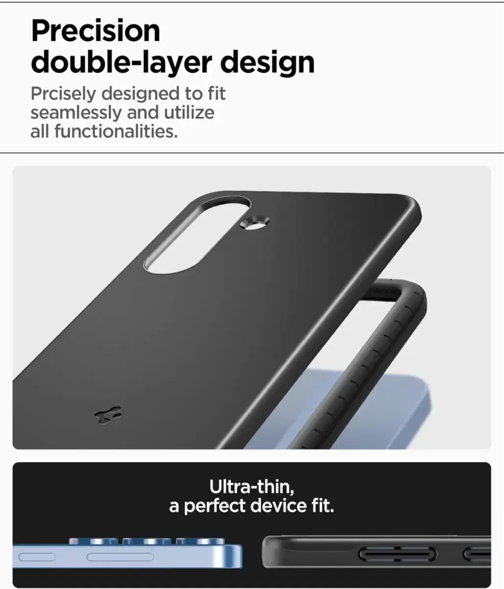 Spigen Thin Fit MagFit Samsung Galaxy S25 Hoesje Dun Back Cover Zwart afbeelding 7
