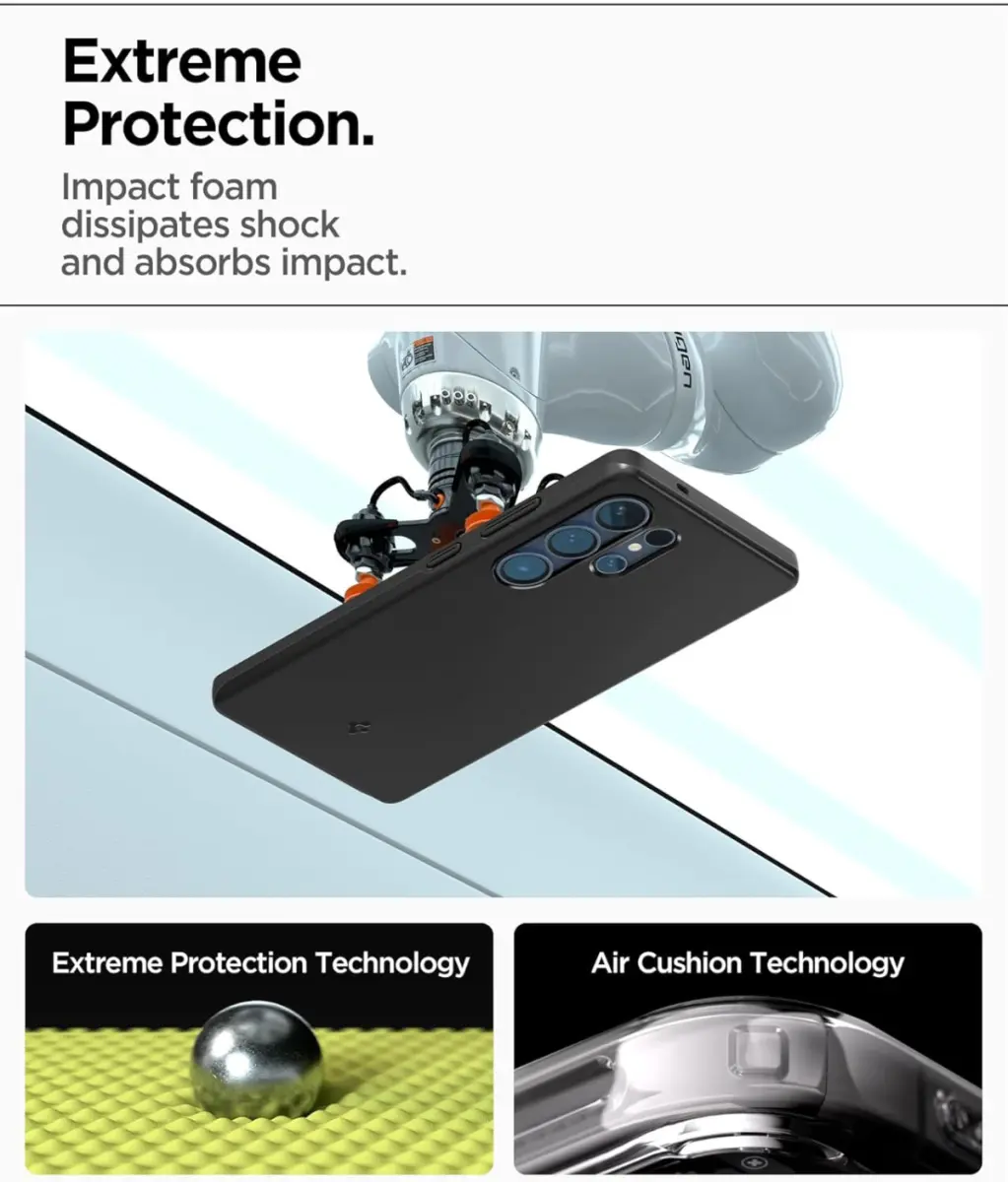 Spigen Thin Fit MagFit Samsung Galaxy S25 Ultra Hoesje Dun Zwart afbeelding 3