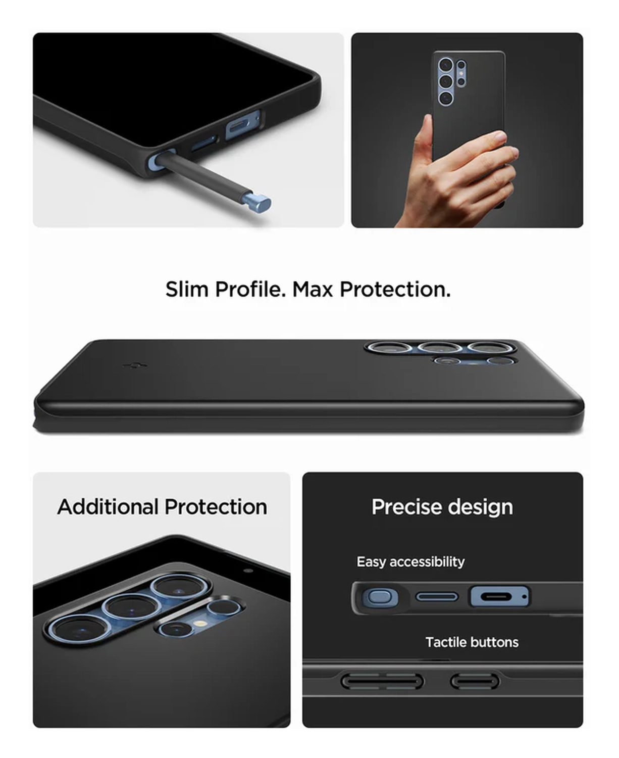 Spigen Thin Fit MagFit Samsung Galaxy S25 Ultra Hoesje Dun Zwart afbeelding 8
