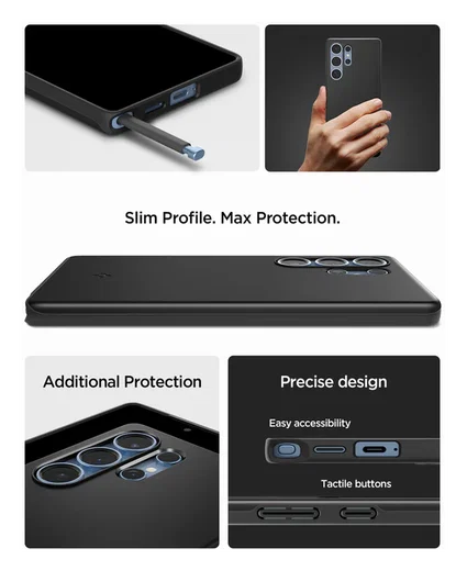 Spigen Thin Fit MagFit Samsung Galaxy S25 Ultra Hoesje Dun Zwart afbeelding 8