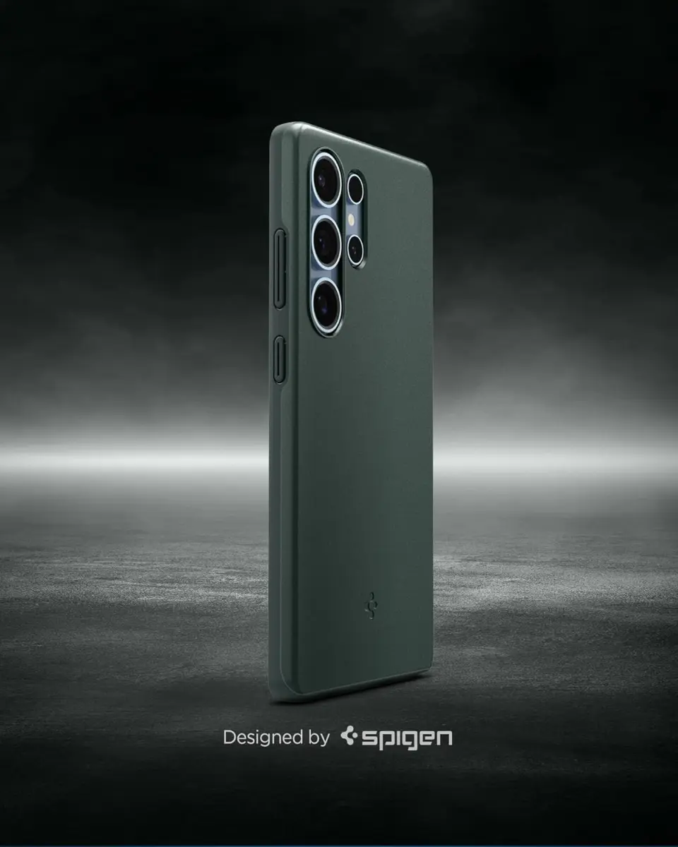 Spigen Thin Fit MagFit Samsung Galaxy S25 Ultra Hoesje Dun Groen afbeelding 2