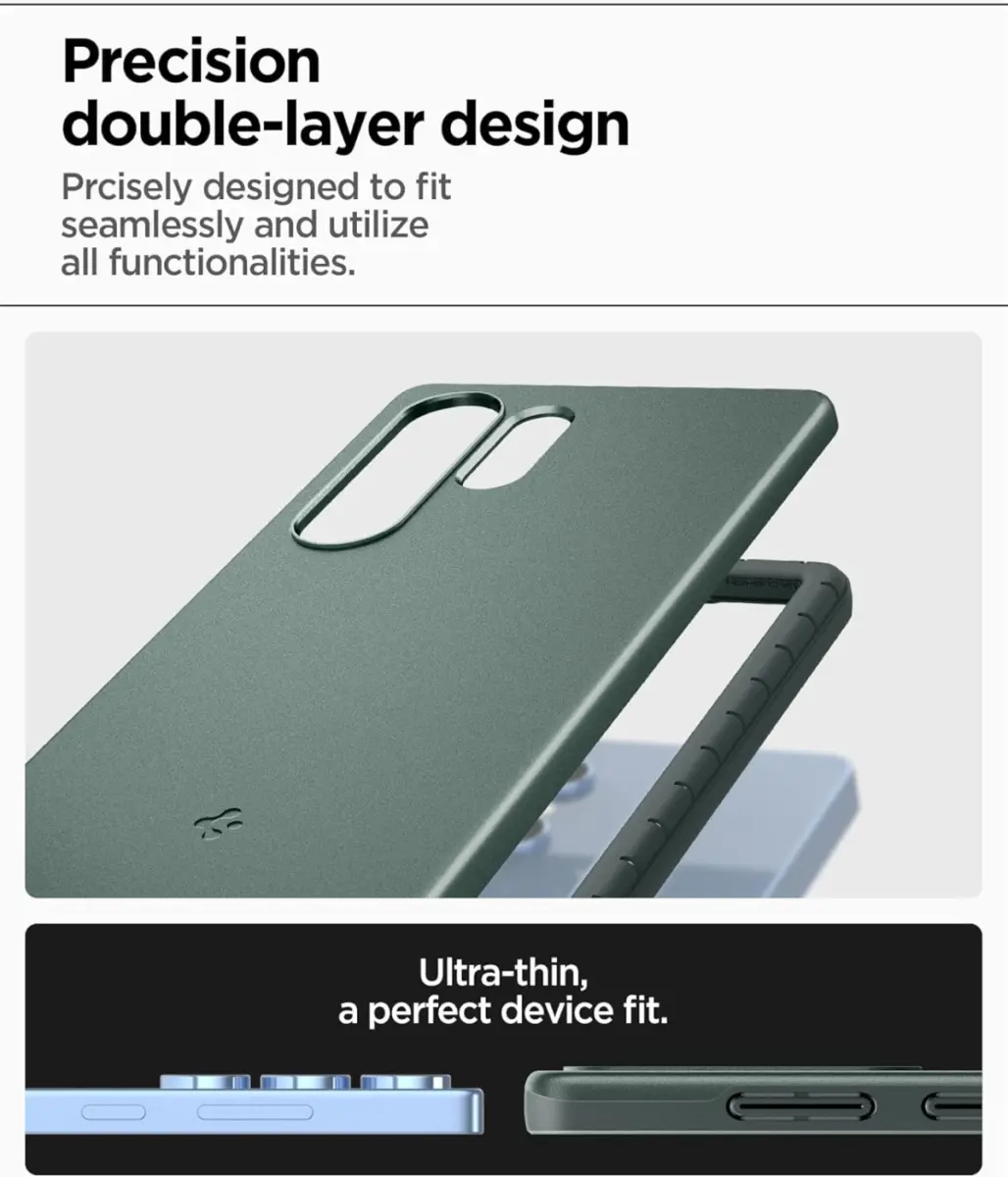 Spigen Thin Fit MagFit Samsung Galaxy S25 Ultra Hoesje Dun Groen afbeelding 4