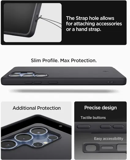 Spigen Silicone Fit MagFit Samsung Galaxy S25 Ultra Hoesje Back Cover Zwart afbeelding 7