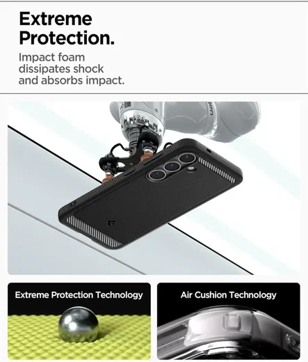 Spigen Rugged Armor MagFit Samsung Galaxy S25 Hoesje Matte Zwart afbeelding 5