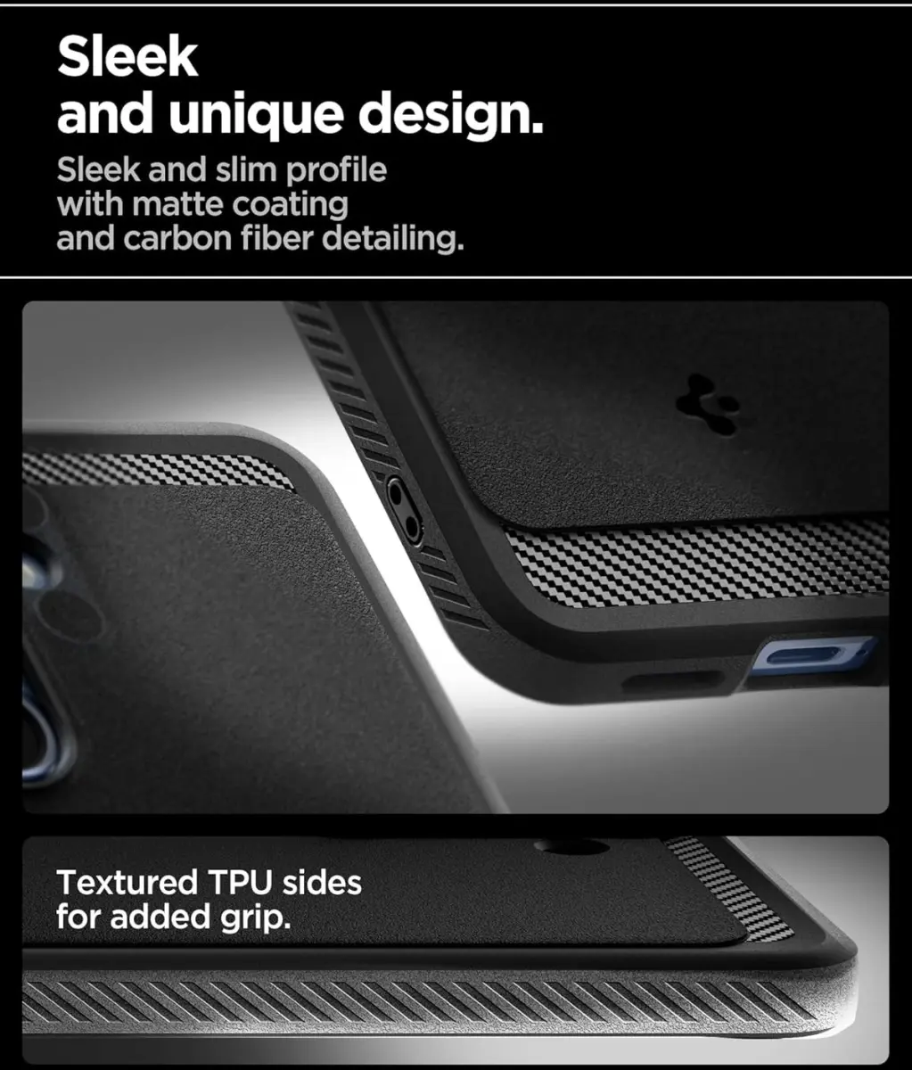 Spigen Rugged Armor MagFit Samsung Galaxy S25 Hoesje Matte Zwart afbeelding 7