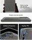 Spigen Rugged Armor MagFit Samsung Galaxy S25 Hoesje Marmer Grijs afbeelding 7