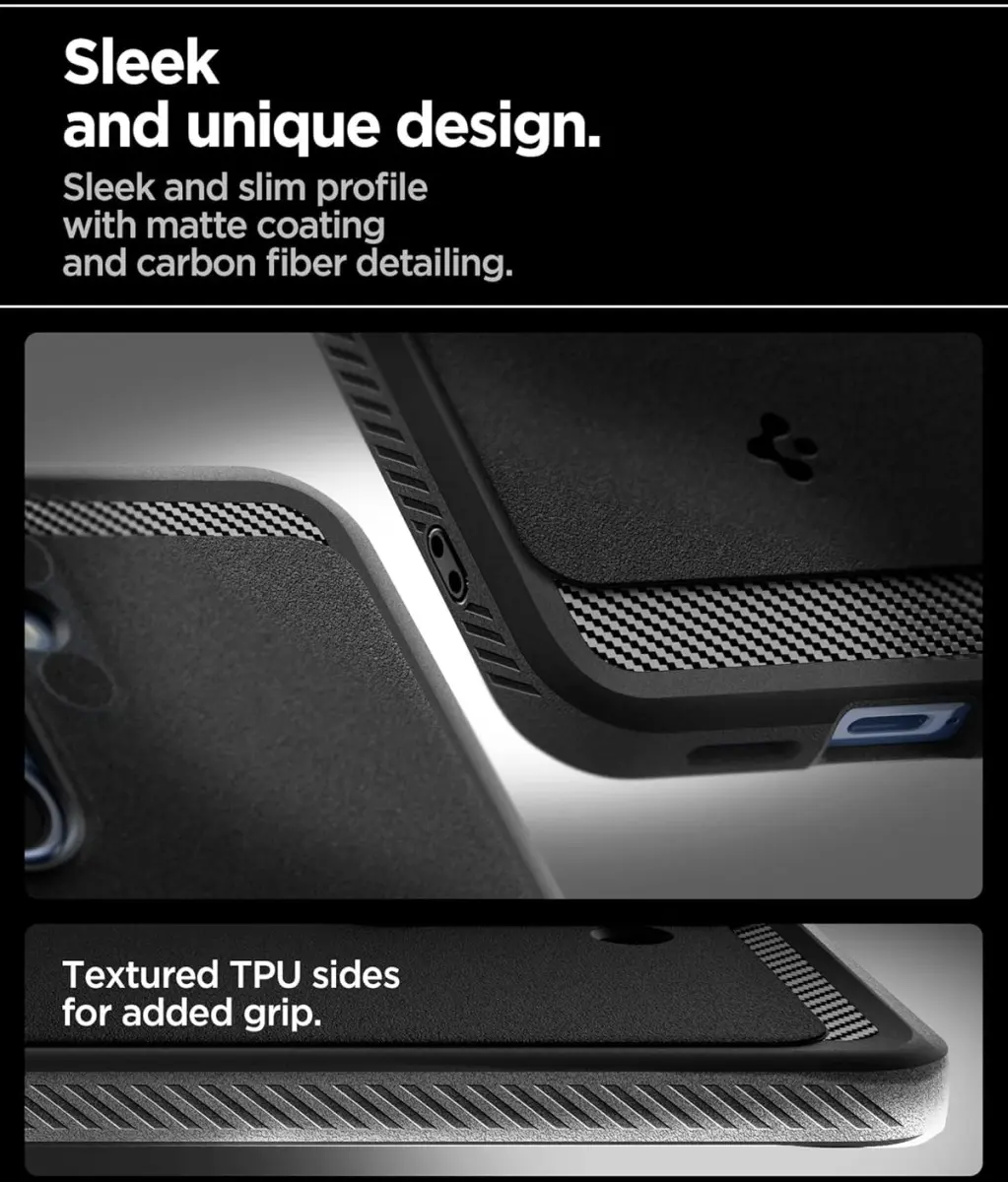 Spigen Rugged Armor MagFit Samsung Galaxy S25 Plus Hoesje Matte Zwart afbeelding 6