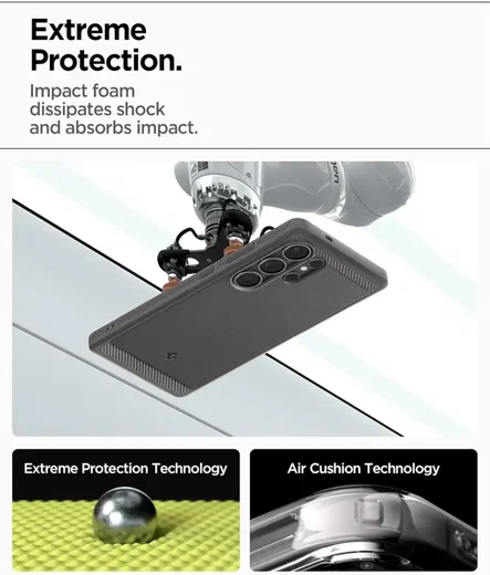 Spigen Rugged Armor MagFit Samsung Galaxy S25 Ultra Hoesje Grijs afbeelding 3