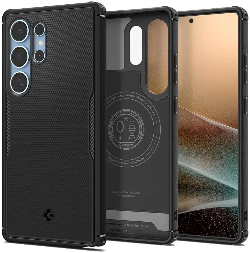 Spigen Core Armor MagFit Samsung Galaxy S25 Hoesje Matte Zwart afbeelding 1