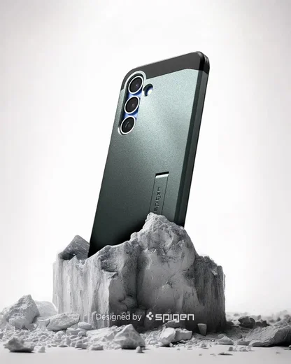 Spigen Tough Armor MagFit Samsung Galaxy S25 Hoesje Back Cover Groen afbeelding 2