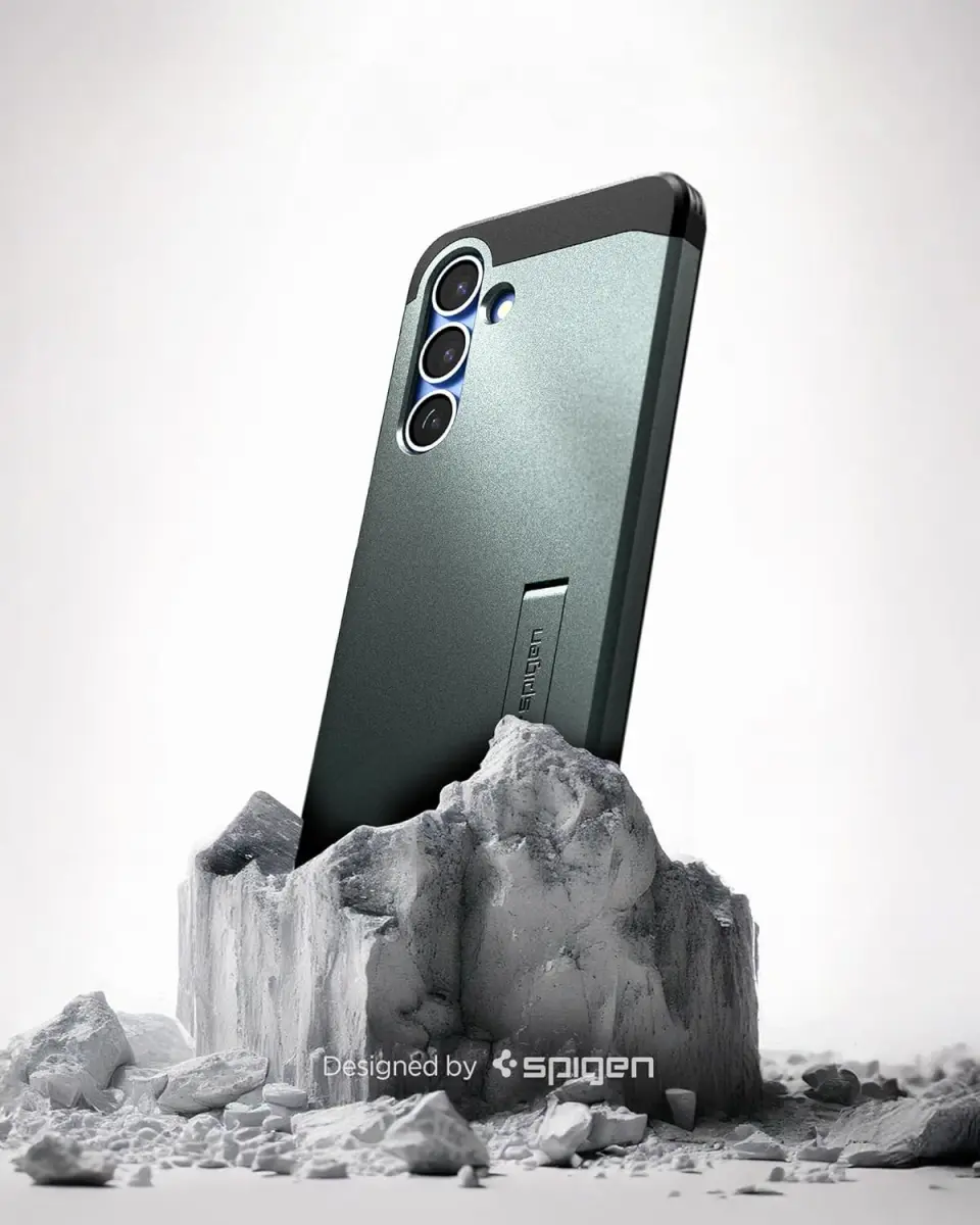 Spigen Tough Armor MagFit Samsung Galaxy S25 Plus Hoesje Groen afbeelding 2