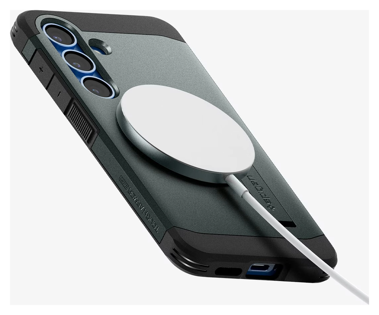Spigen Tough Armor MagFit Samsung Galaxy S25 Plus Hoesje Groen afbeelding 8