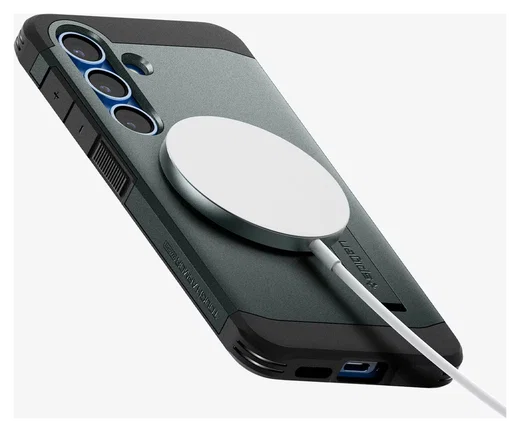 Spigen Tough Armor MagFit Samsung Galaxy S25 Plus Hoesje Groen afbeelding 8